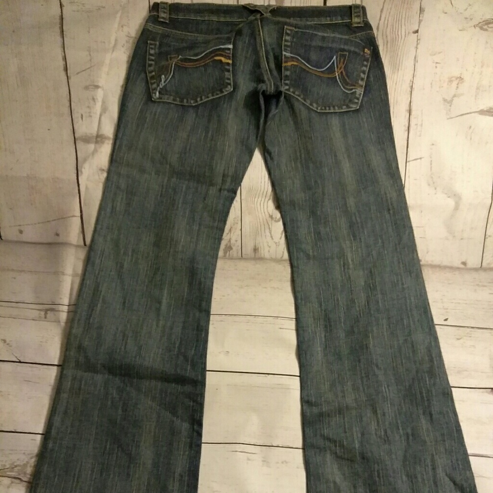 DKNY Extreme Brooklyn Flare jeans sz 9L - Picture 5 of 9